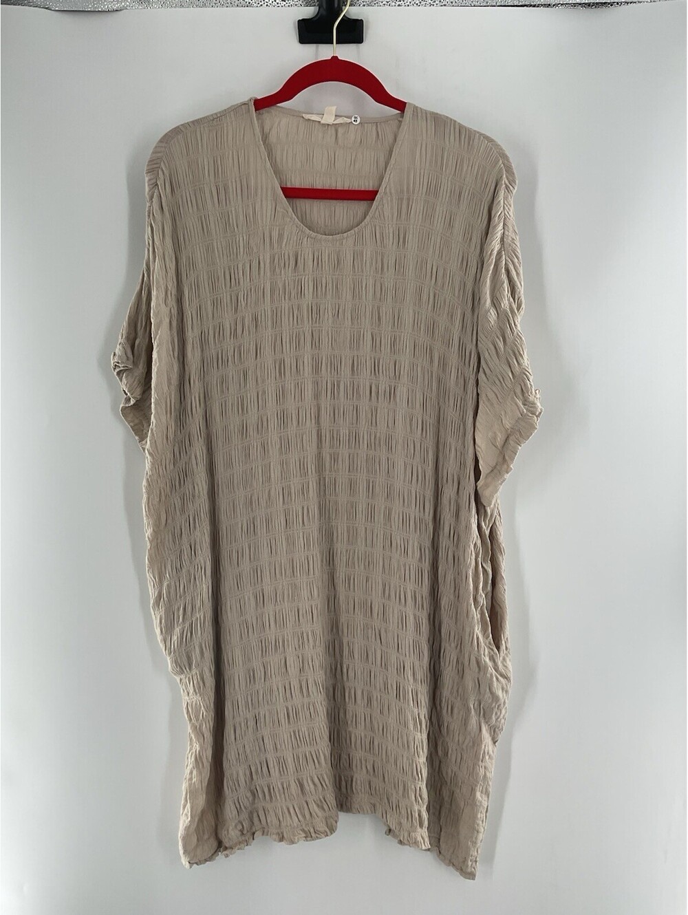 Grade & Gather Women’s S/M Loose Fitting Beige Dress 035